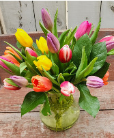 Spring is Coming Vased Tulips