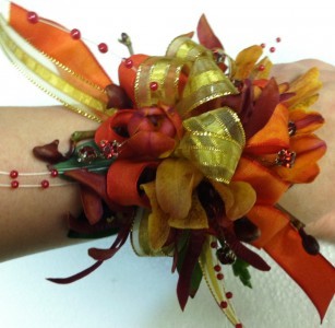 Spring Jazz wrist corsage