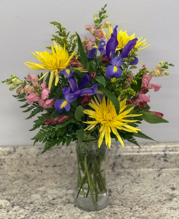 Spring Joy Vase of Flowers