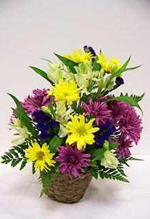 Spring Look Basket Arrangement