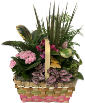 Spring Mix Garden   Planter Basket 