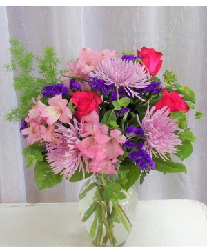 Spring Mosaic Vase Arrangement