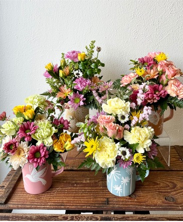 Spring Pastel Mugs in La Grande, OR | FITZGERALD FLOWERS Spring Pastel Mugs in La Grande, OR | FITZGERALD FLOWERS