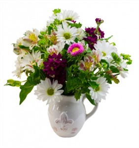 Spring Pitcher Bouquet Mixed Arrangement