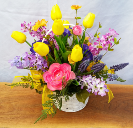 Spring Silk Blossoms Silk Arrangement