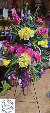 Spring Silk Spray on easel 