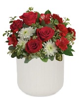 Spring Smiles Red and White design