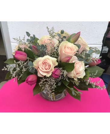 Spring Special Vase Dense Vase Arrangement in Fairfield, CT | Blossoms at Dailey's Flower Shop