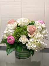 Spring Splendor Arrangement Dense Cylinder