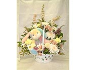 Spring Time Bunny Basket Arrangement