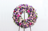 spring time standing wreath funeral wreath