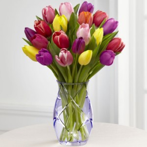 Spring Tulip Bouquet Spring Vase Arrangement