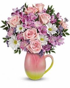 Spring Tulip Pitcher Teleflora - Two Gifts in ONE! in Springfield, IL | FLOWERS BY MARY LOU INC Spring Tulip Pitcher Teleflora - Two Gifts in ONE! in Springfield, IL | FLOWERS BY MARY LOU INC