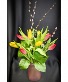 Spring tulip vase  Vase arrangement