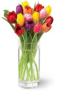 Spring Tulips Vase Arrangement