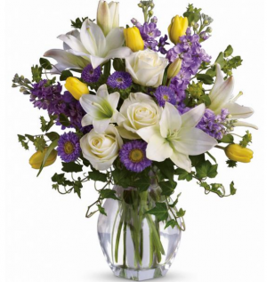 Spring Waltz Vase Arrangement in Selma, NC | Selma Florist Spring Waltz Vase Arrangement in Selma, NC | Selma Florist