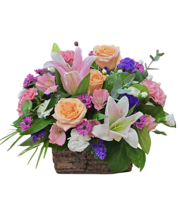 Spring Wooden Box  in Laurel, MD | Lea's Flower Shop