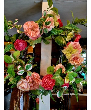 Pink Wreath w/ Luxury Silks  