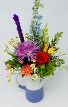 Springtime Pitcher Bouquet Mixed Arrangment