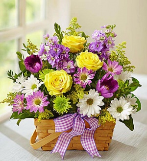 Springtime Wishes Basket arr. in Gladewater, TX | Gladewater Flowers & More Springtime Wishes Basket arr. in Gladewater, TX | Gladewater Flowers & More