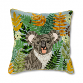 Square Koala and Blooms Pillow