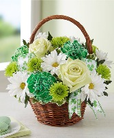 St Patrick's Day Basket Arrangement 