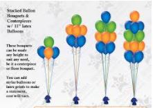 Stacked Balloon Bouquets Balloons