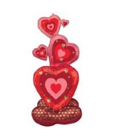 Lifesize Love Heart-a-Stack 55" Balloons