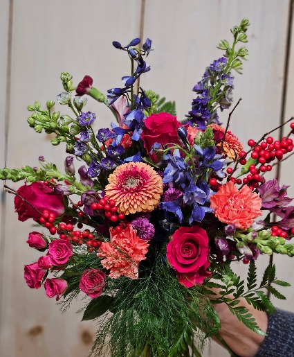 Stained Glass Bouquet Fresh Flowers