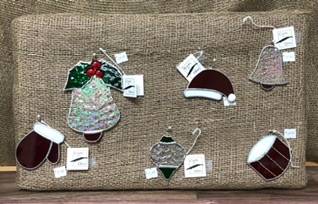 Stained glass  Christmas ornaments
