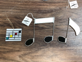 Stained glass handmade Music teacher gift