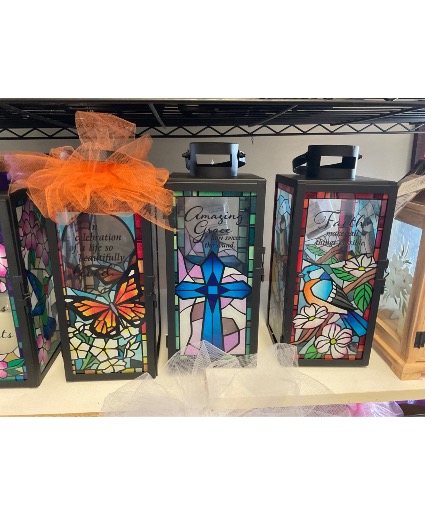 Stained glass lanterns  Sympathy Lanterns