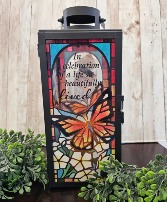 Stained glass looking lantern 