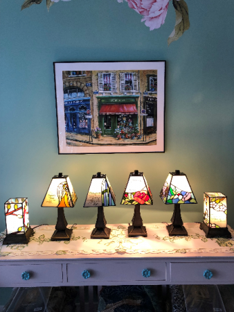 Stained Glass Memorial Lamps 