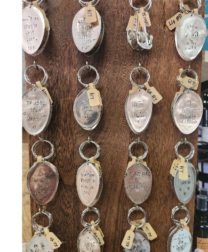 Stainless Steel Silverware Keychain gift