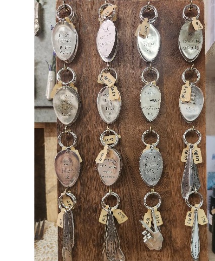 Stainless Steel Silverware Keychain gift