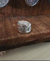 Stainless Steel Silverware Ring gift