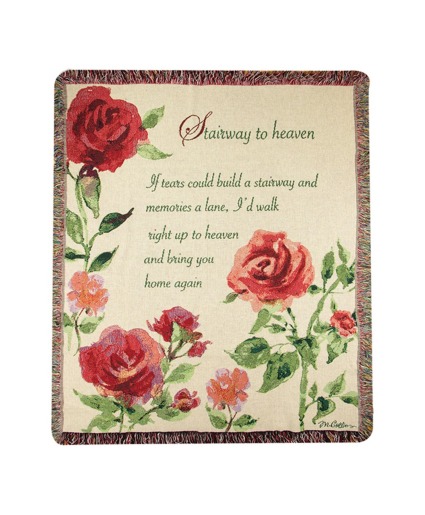 Stairway To Heaven Floral Tapestry Throw Stairway To Heaven Floral Tapestry Throw