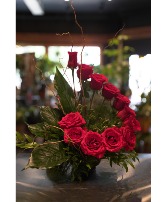 Stairway to the Stars  Red Rose Bouquet