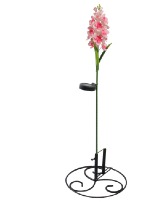 Stake Solar Gladiolus Flower Pink Stake