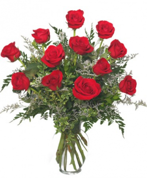 Standard Dozen Roses Arrangement