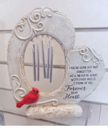 Standing Cardinal Windchime Gift in Fort Worth, TX | DARLA'S FLORIST