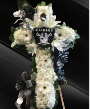Standing Cross - Custom Raiders Colors 