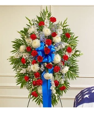 Standing SPray Red, White & Blue Traditional
