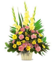 Spring Basket Funeral Flowers