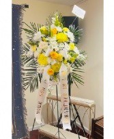 Standing Spray - Sympathy YELLOW 