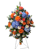 Standing Spray Tribute Large Easel Stand Spray for Remembrance or Sympathy