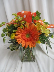 Star Burst Fresh Vased Arrangement
