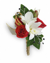 Star Studded Boutonniere Prom Boutonniere