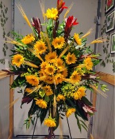 Starburst Standing Spray Sympathy Collection